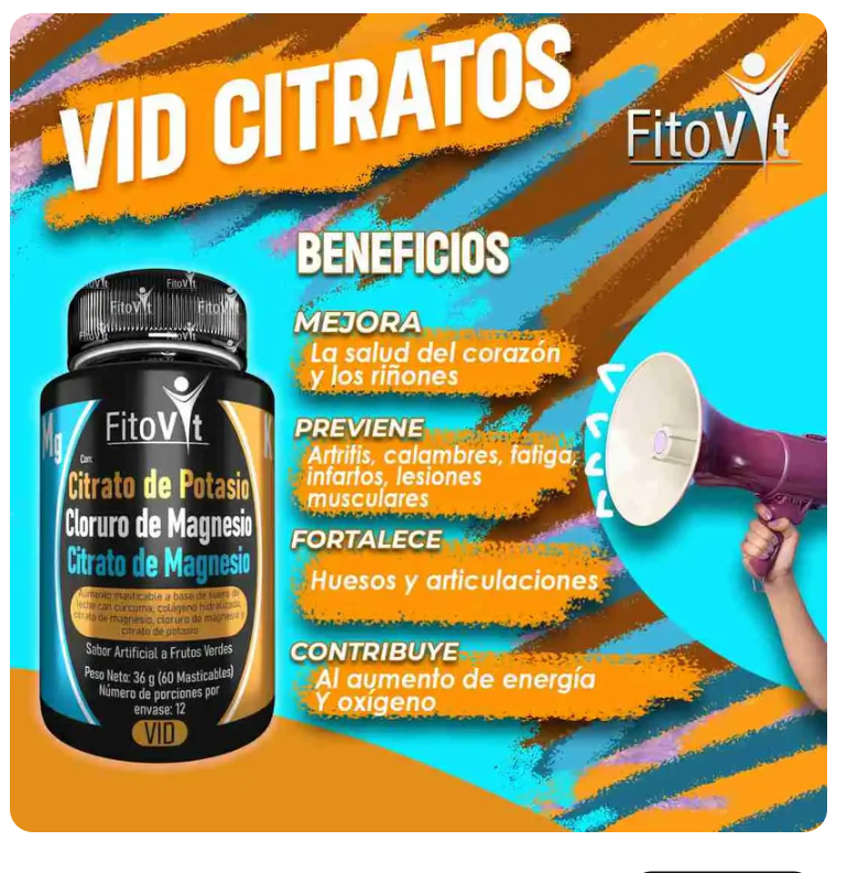 Citratos Fitovit X 60 Und