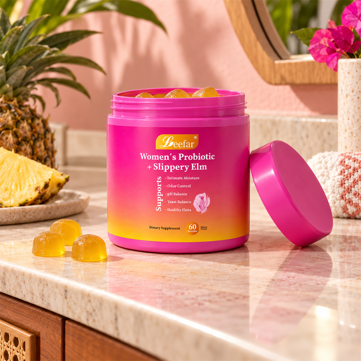gallery-gomitas - Gomas Women's Probiotic + Slippery Elm