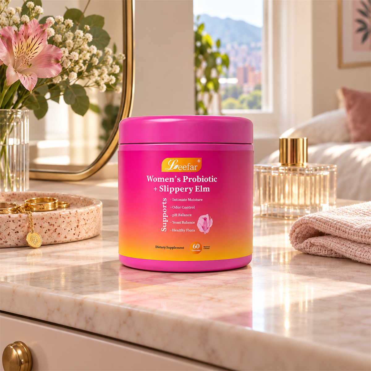 gallery-tocador - Gomas Women's Probiotic + Slippery Elm