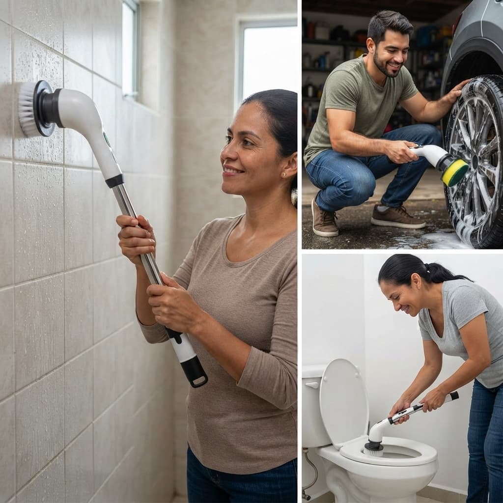 Rinde9X Cepillo de limpieza eléctrico 9 en 1