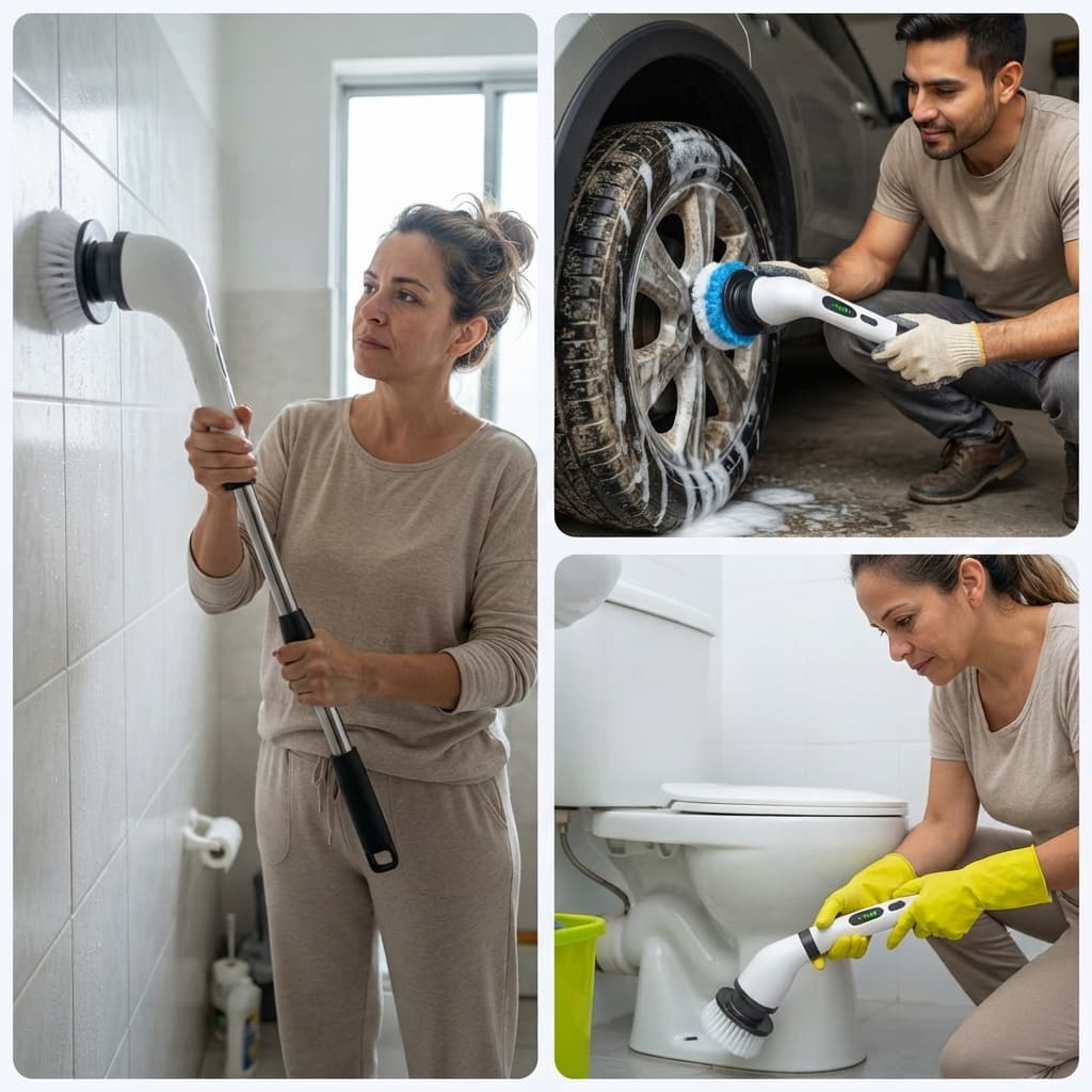 Rinde9X Cepillo de limpieza eléctrico 9 en 1