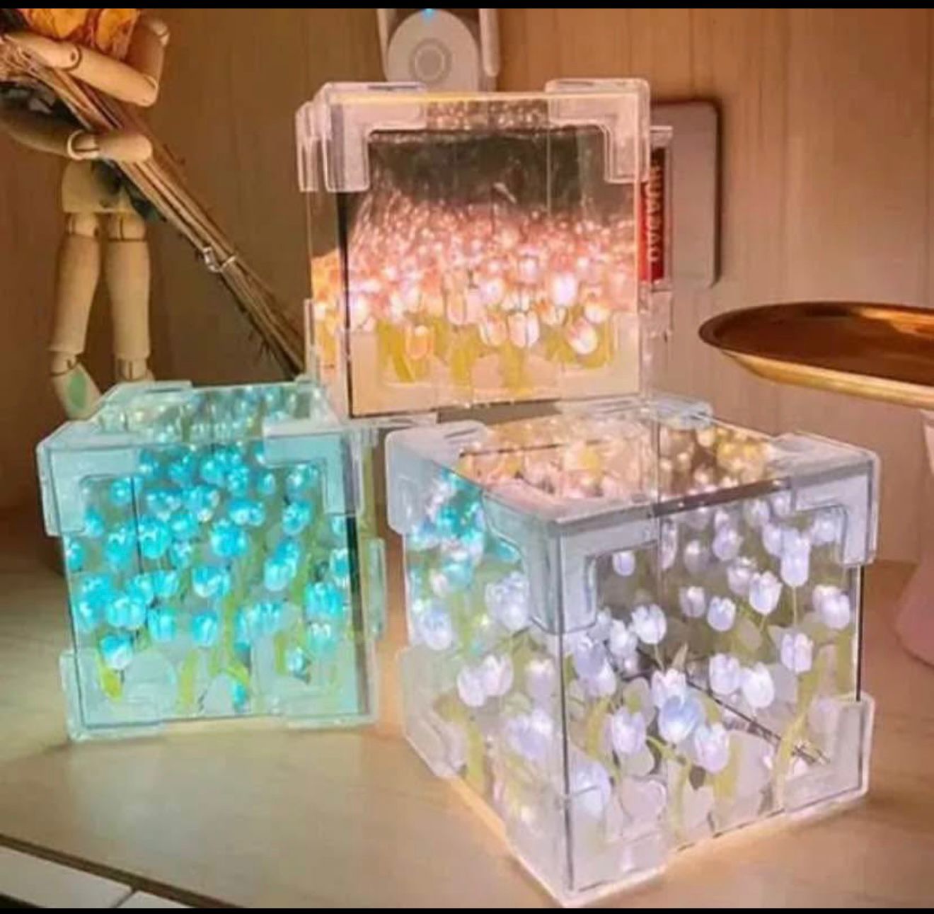 Lampara De Cubo Infinito